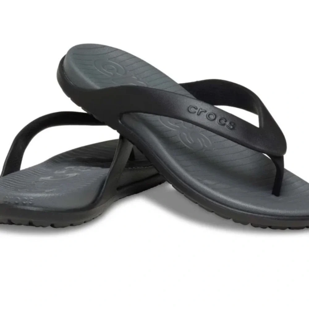 Crocs Black Comfort Thong Flip Flop's Men's Size 11
